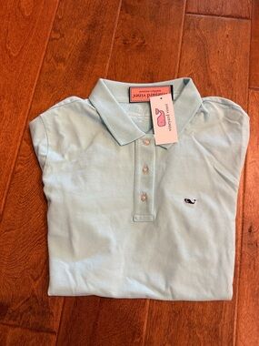 Vineyard Vines Mens Pale Blue Polo Shirt